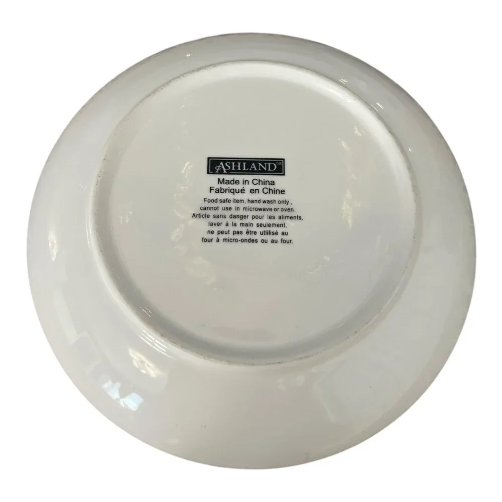 Ceramic Hanukkah Menorah Plate – 6.25"  Judaica Dish – Blue & White Festival of - Picture 2 of 4